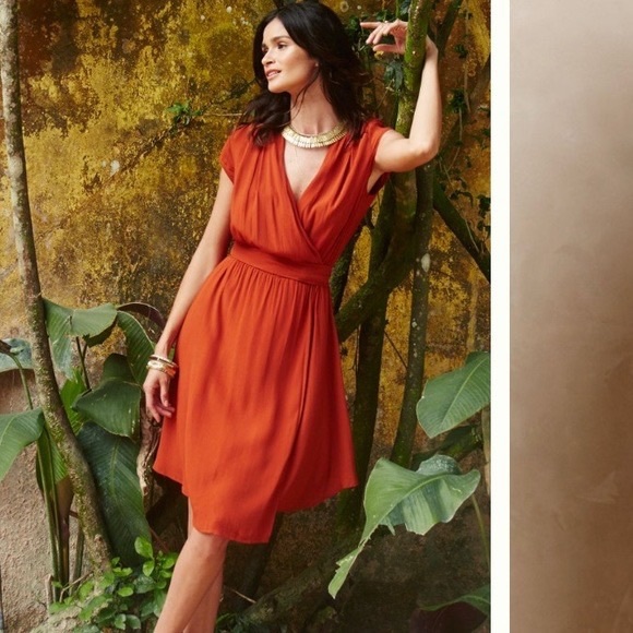 Anthropologie Maeve Noronha Wrap Dress Belted - Picture 2 of 14